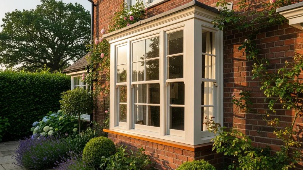 Traditional sash window restoration highlighting architectural beauty and energy efficiency