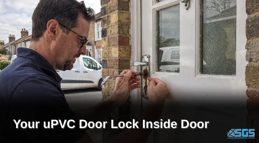 Sussex Glazing Solutions repairs locks, hinges and handles without altering the existing door frame